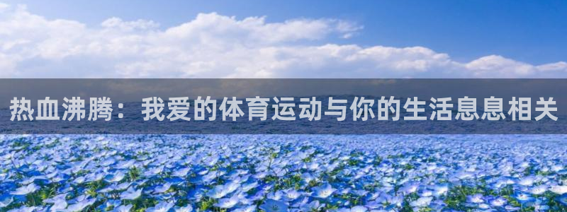 逐梦国际体育平台注册：热血沸腾：我爱的体育运动与你的生活息息相关